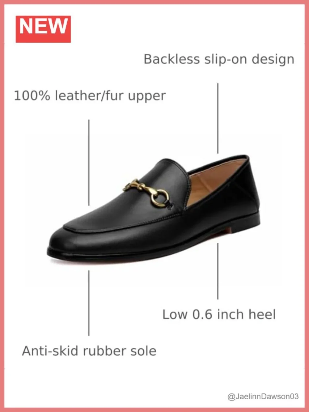 Women's Slip On Loafers PU Leather Comfortable Flat Work Office Shoes